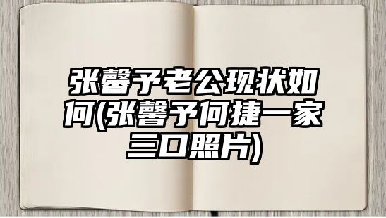 張馨予老公現狀如何(張馨予何捷一家三口照片)