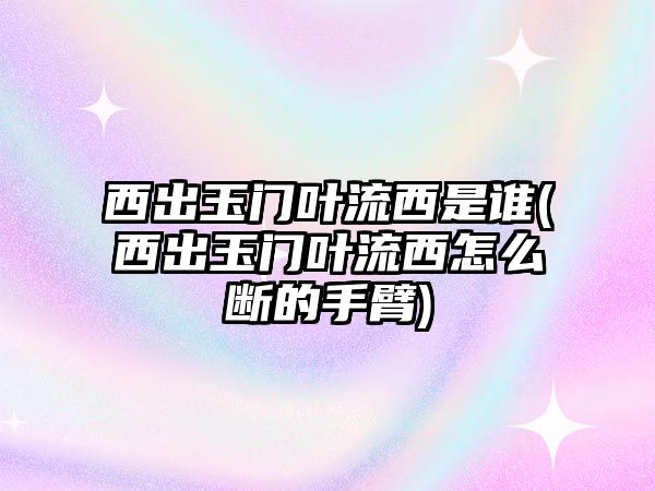 西出玉門(mén)葉流西是誰(shuí)(西出玉門(mén)葉流西怎么斷的手臂)