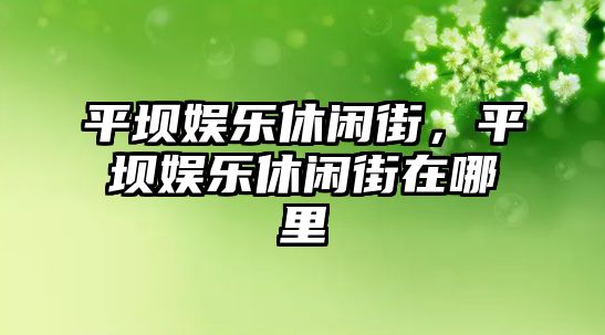 平壩娛樂(lè )休閑街，平壩娛樂(lè )休閑街在哪里