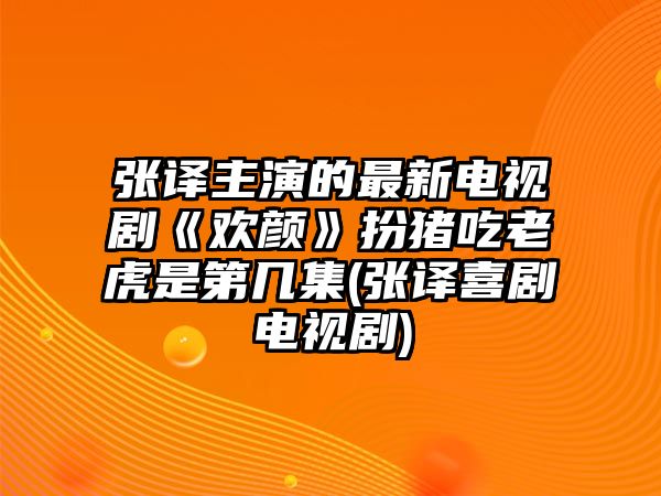 張譯主演的最新電視劇《歡顏》扮豬吃老虎是第幾集(張譯喜劇電視劇)