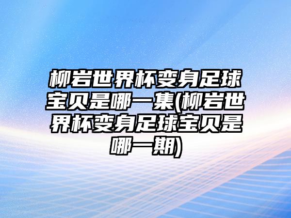 柳巖世界杯變身足球寶貝是哪一集(柳巖世界杯變身足球寶貝是哪一期)