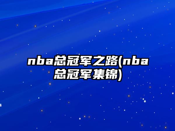 nba總冠軍之路(nba總冠軍集錦)