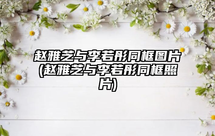 趙雅芝與李若彤同框圖片(趙雅芝與李若彤同框照片)