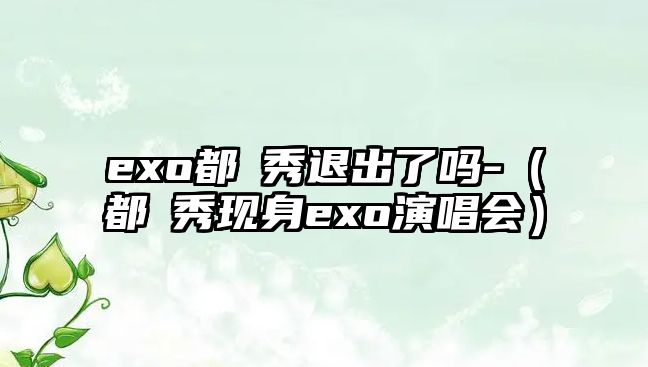 exo都暻秀退出了嗎-（都暻秀現身exo演唱會(huì )）