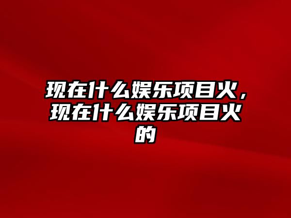 現在什么娛樂(lè )項目火，現在什么娛樂(lè )項目火的