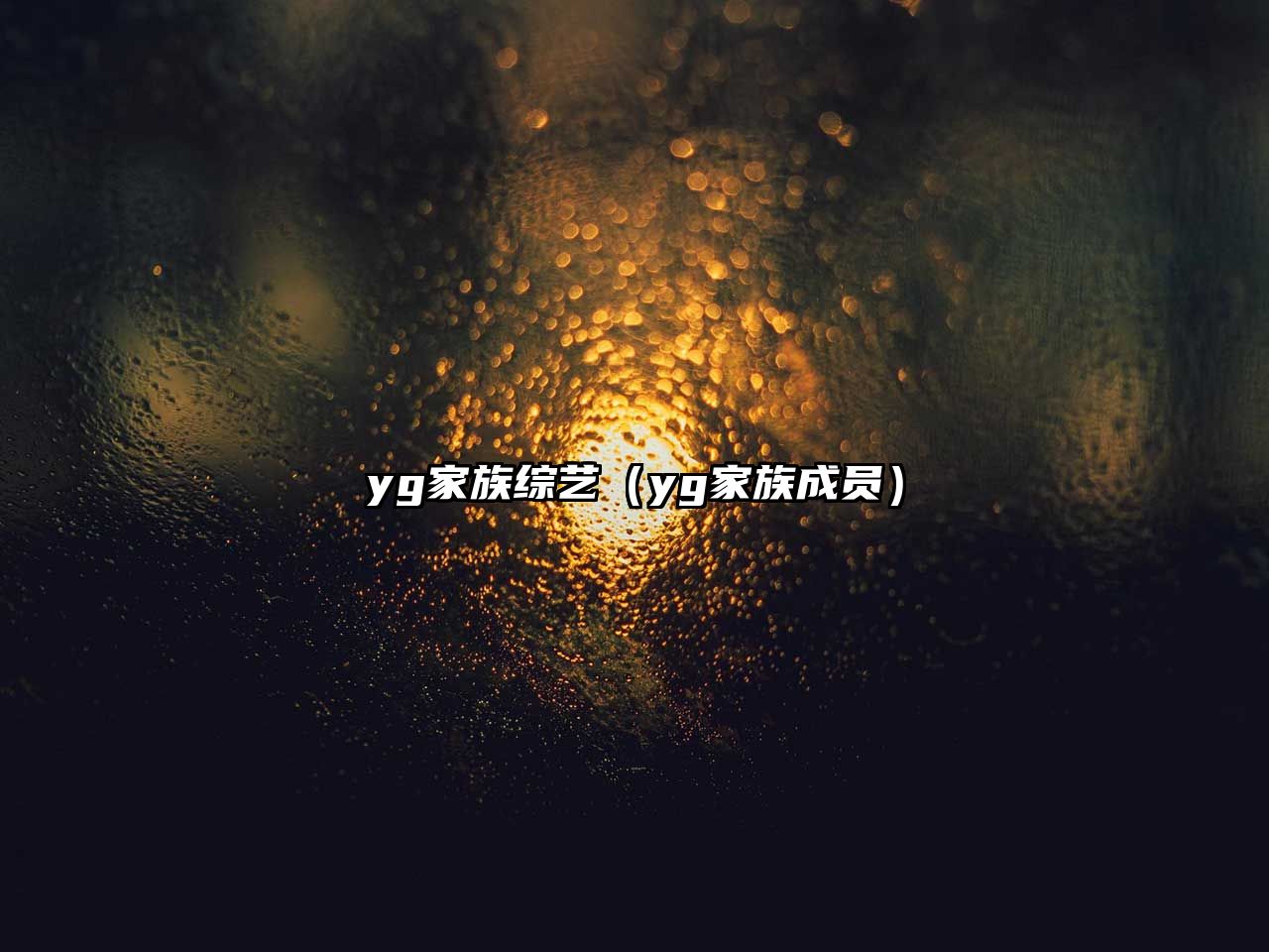 yg家族綜藝（yg家族成員）