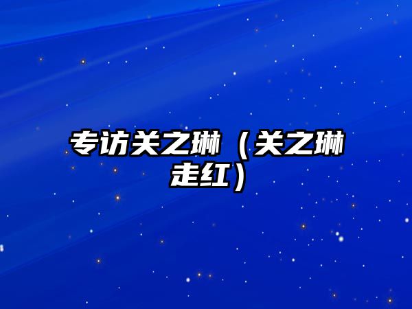 專(zhuān)訪(fǎng)關(guān)之琳（關(guān)之琳走紅）