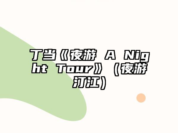 丁當《夜游 A Night Tour》（夜游汀江）