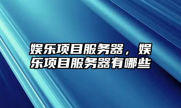 娛樂(lè )項目服務(wù)器，娛樂(lè )項目服務(wù)器有哪些