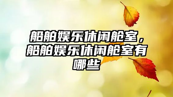 船舶娛樂(lè )休閑艙室，船舶娛樂(lè )休閑艙室有哪些