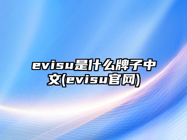 evisu是什么牌子中文(evisu官網(wǎng))