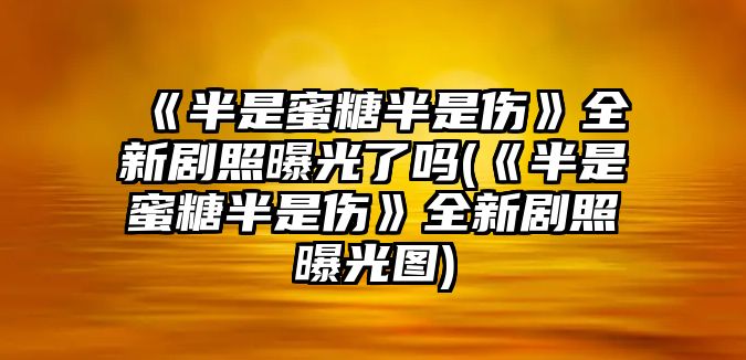 《半是蜜糖半是傷》全新劇照曝光了嗎(《半是蜜糖半是傷》全新劇照曝光圖)