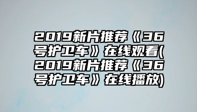 2019新片推薦《36號護衛車(chē)》在線(xiàn)觀(guān)看(2019新片推薦《36號護衛車(chē)》在線(xiàn)播放)