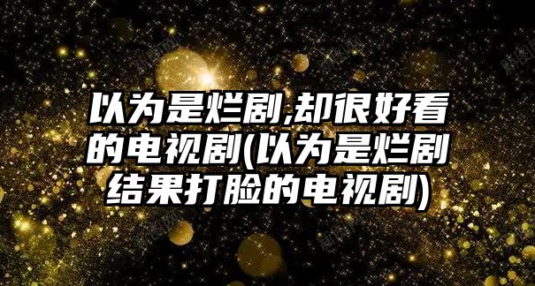 以為是爛劇,卻很好看的電視劇(以為是爛劇結果打臉的電視劇)