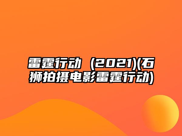 雷霆行動(dòng) (2021)(石獅拍攝電影雷霆行動(dòng))